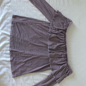 american eagle off the shoulder long sleeve